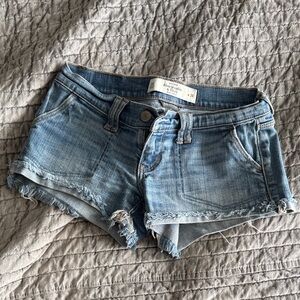 Abercrombie & Fitch Light Blue Jean Shorts